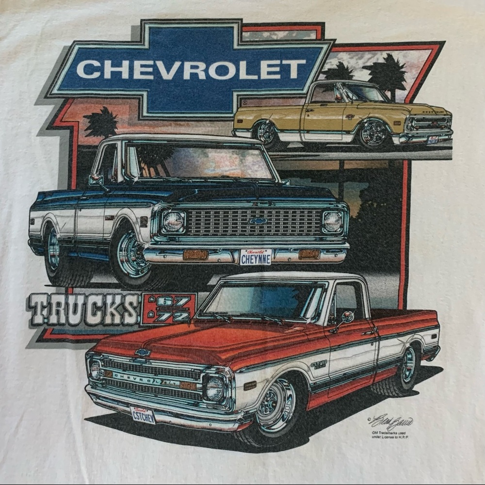 🚫SOLD•E✝️SY🚫 Vintage Chevy Truck 90s T-shirt - Picture 6 of 7